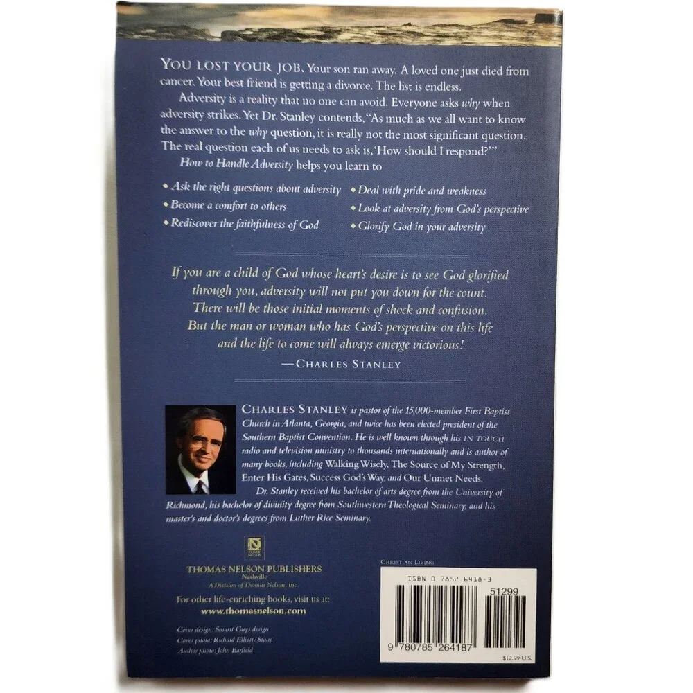 How to Handle Adversity: You Can Have Victory in Christ by Charles Stanley NEW